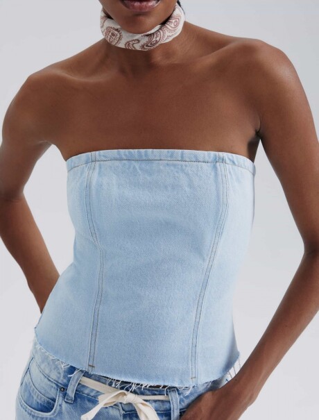 TOP DE JEAN AZUL