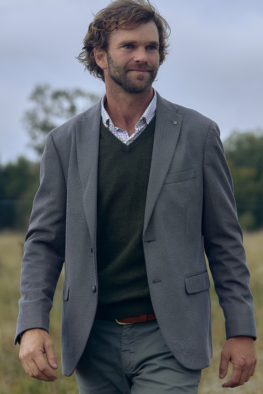 Saco Sport Confort Gris Oscuro