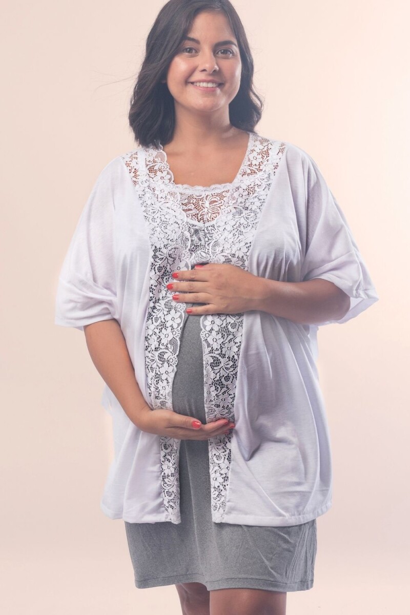 Bata Larga Tamara - Blanco 