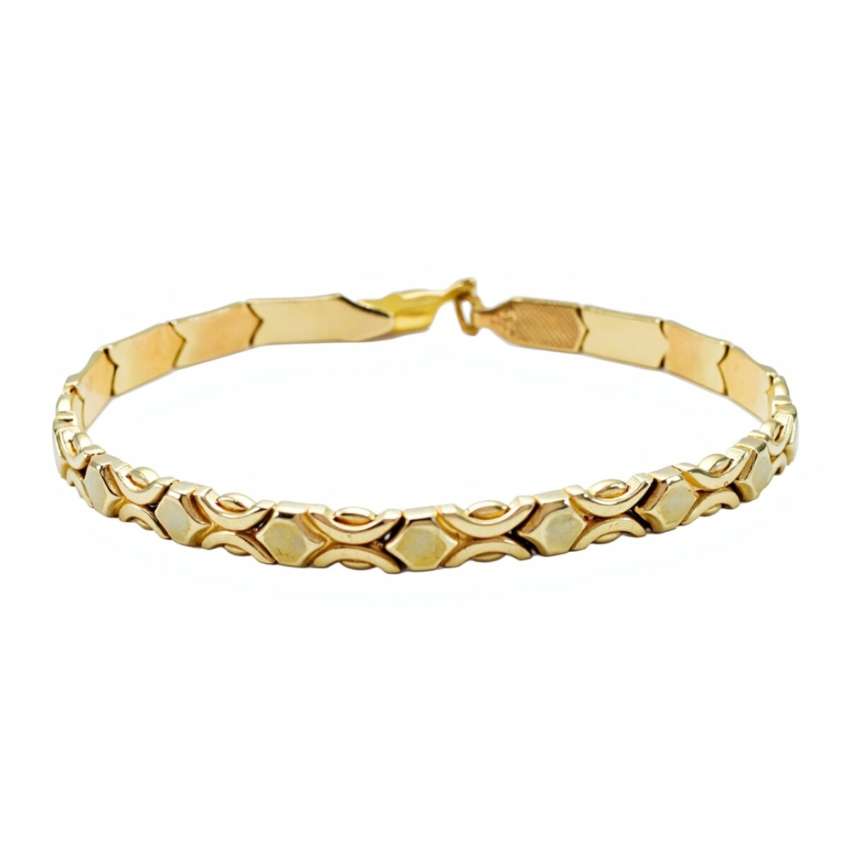 Pulsera Python -Oro bajo-Sin Piedra -PU8078 - sinpiedra 