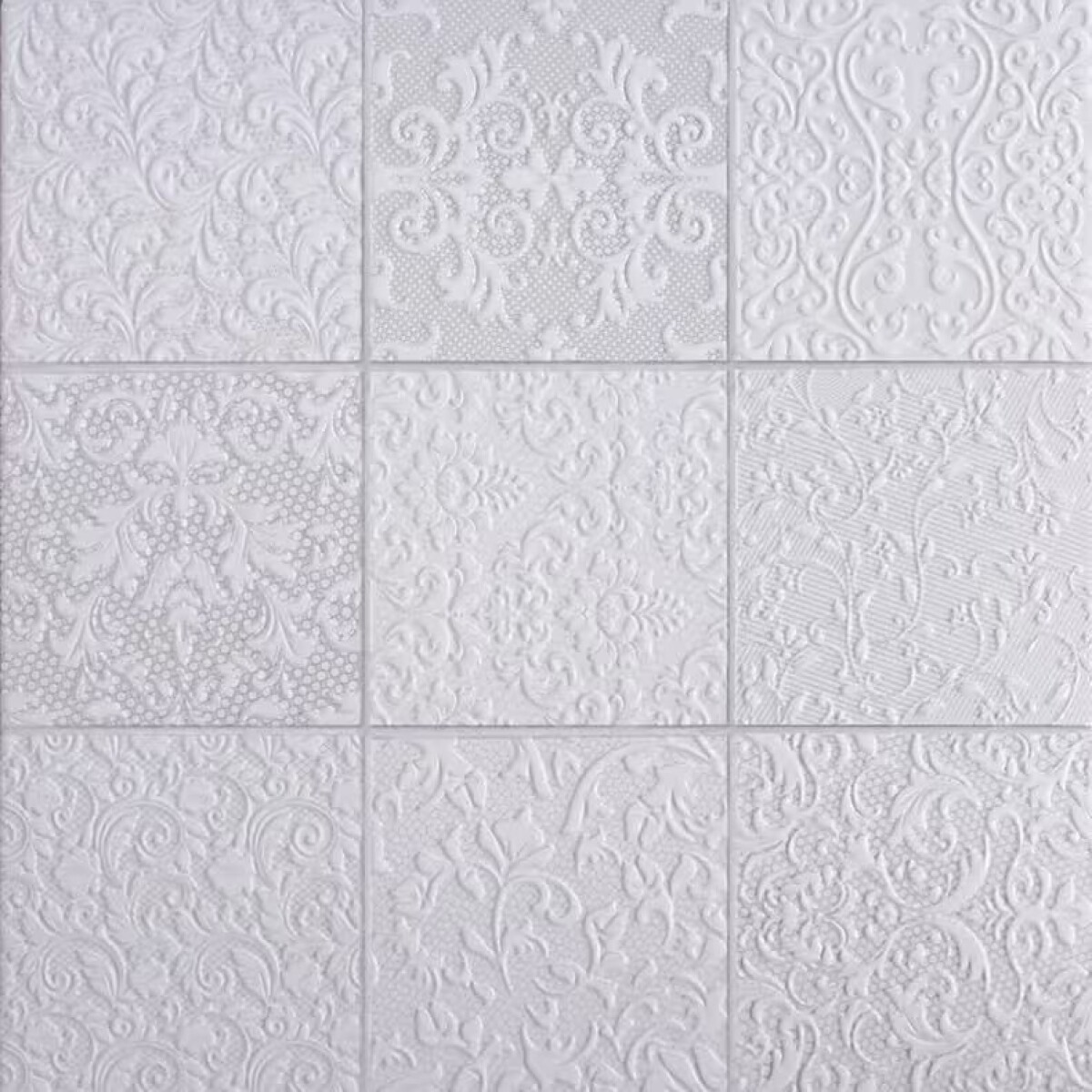 Cerámica Para Pared Renda Branco 45x45 Cm Brillante 