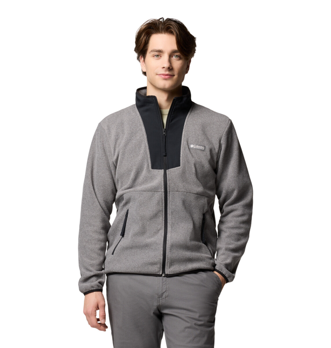 Campera Sequoia Grove Full Zip Hombre - GREY COOL 