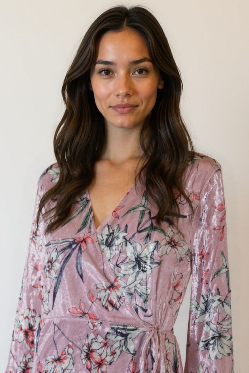 Vestido Malva Rosado Viejo