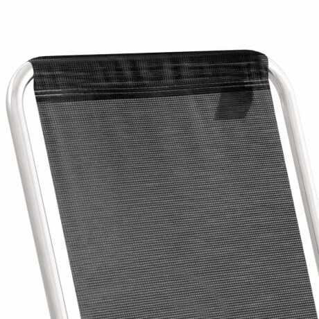 Kit 2 Reposeras Altas Plegables Aluminio Conforto Total Mor Negro