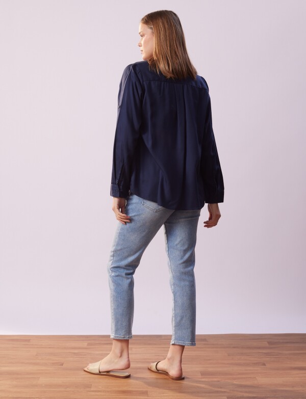 Camisa Bolsillos MARINO
