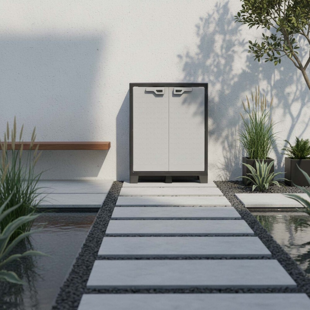 ARMARIO BASE GRIS POLIPROPILENO KETER TITAN