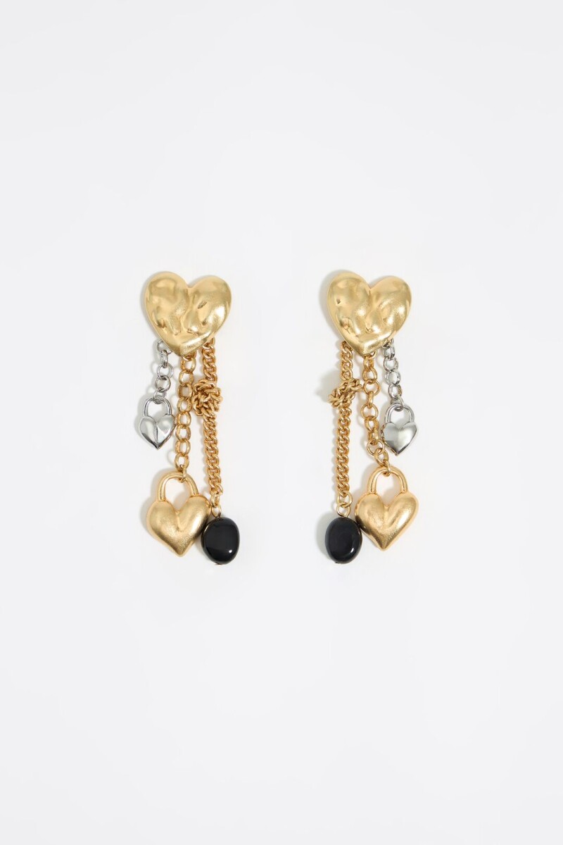 PENDIENTES CORAZÓN TEXTURA CAD 