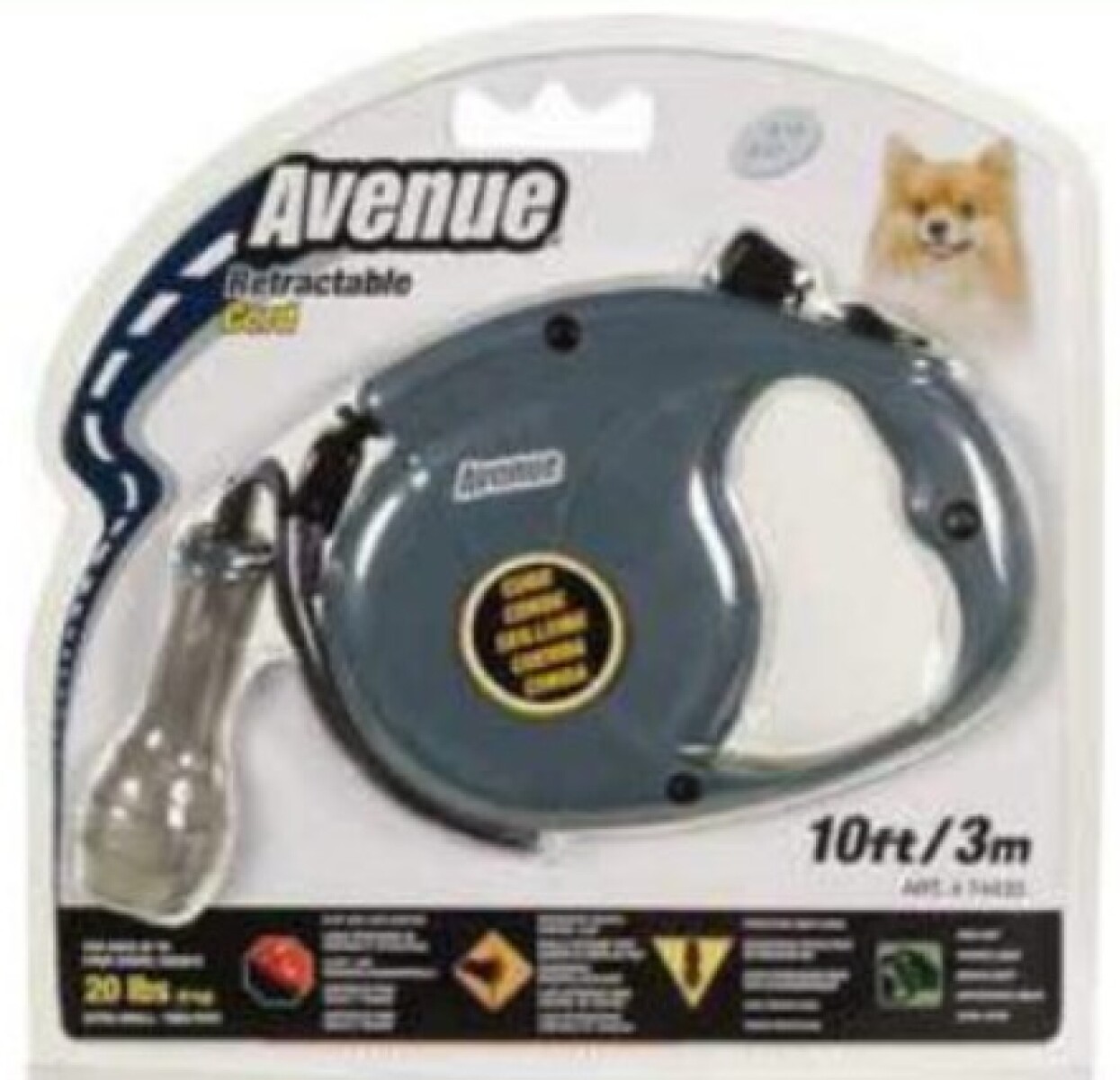 CORREA EXTENSIBLE AVENUE CORDON GRIS CHICA 