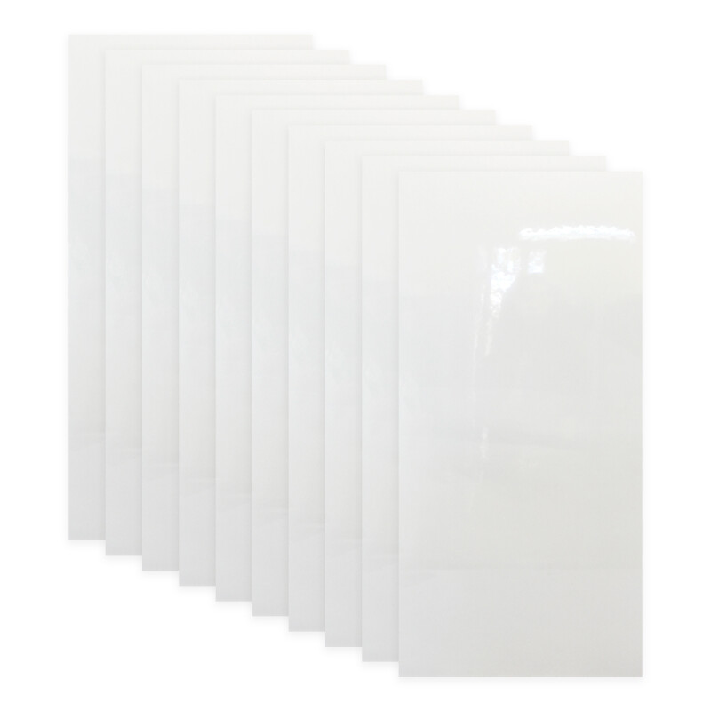 Set x10 placas autoadhesivas 30cm x 60cm x 2.2mm BLANCO