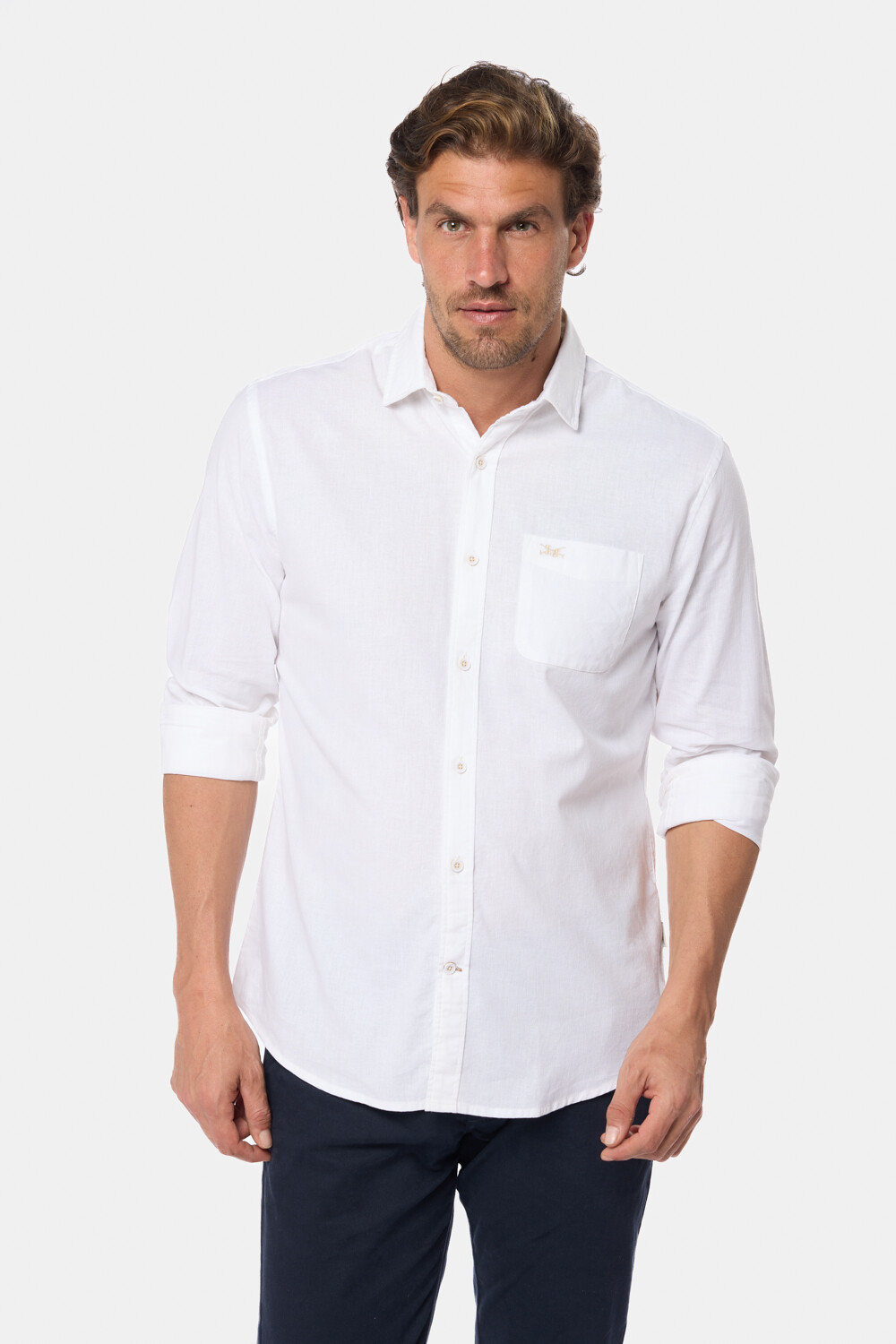 CAMISA DE LINO Blanco