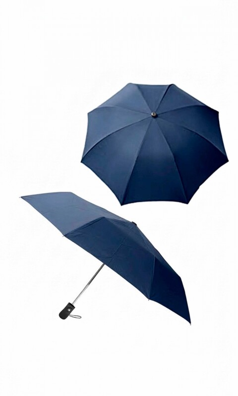 PARAGUAS AUTÓMATICO MANGO COMUN AZUL
