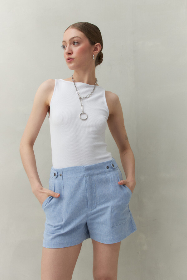 SHORT NILS Azul Melange