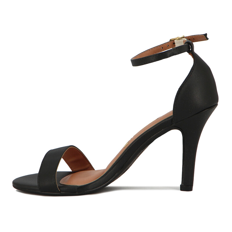 Sandalia Formal Mujer Vizzano Taco Alto Con Pulsera Negro