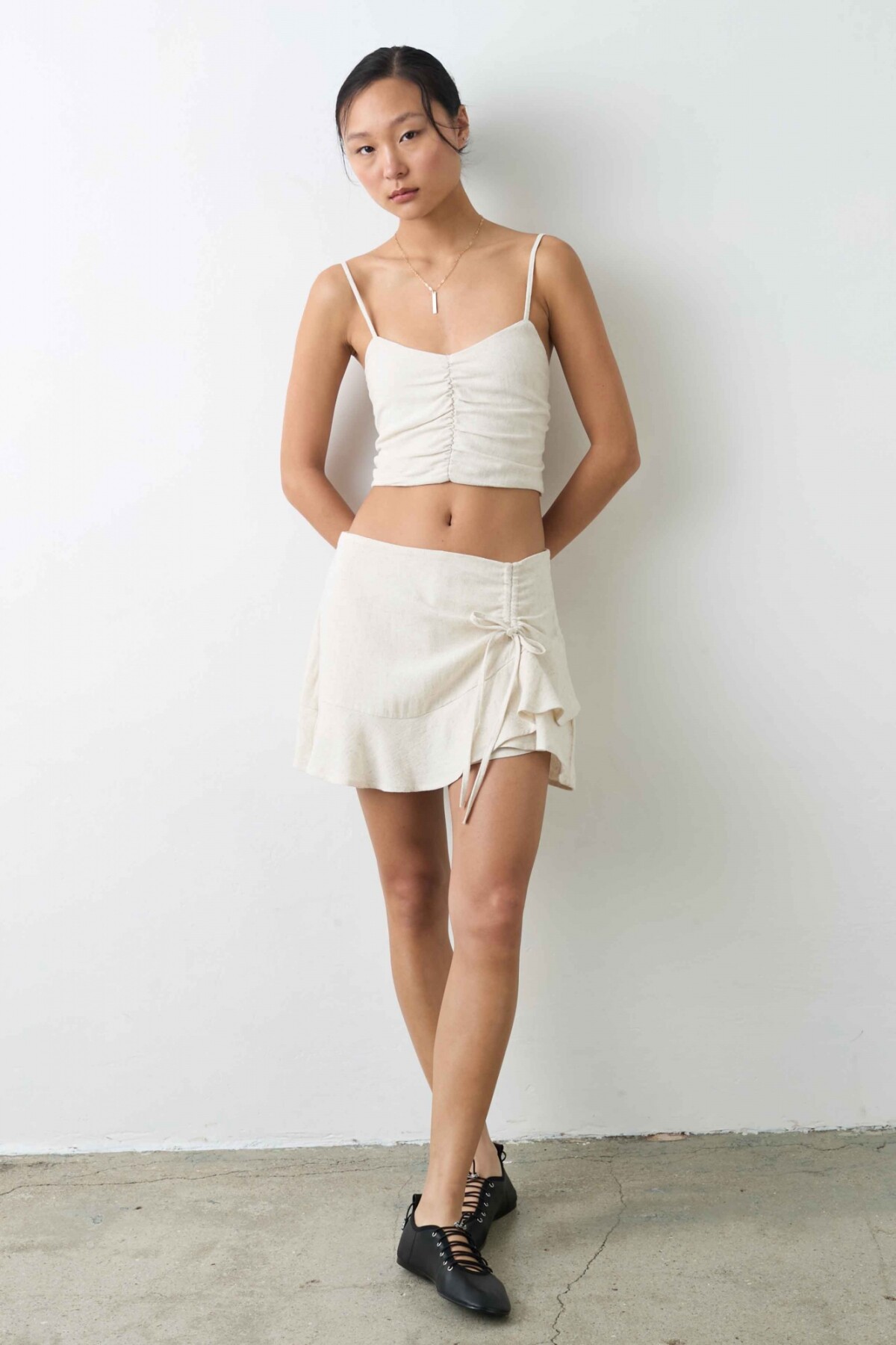 Short Pollera Lina Crudo