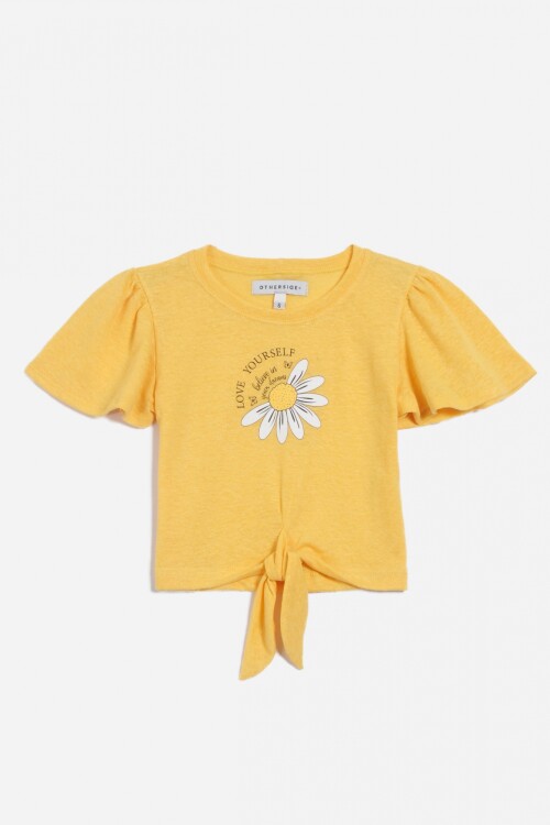 Remera estampa margarita AMARILLO