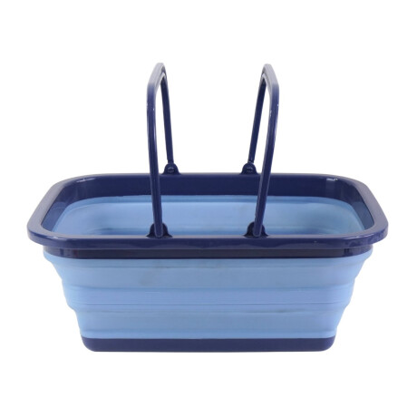Cesto plegable de plastico y silicona con asas Cesto plegable de plastico y silicona con asas