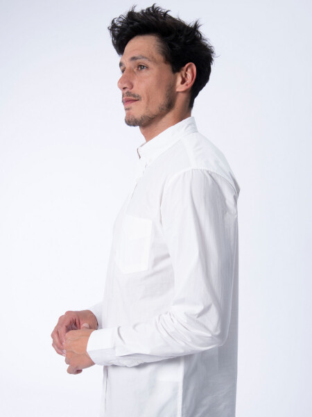 Camisa manga larga formal Blanca
