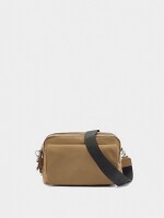 Bolso Bandolera De Nylon Con Solapa camel