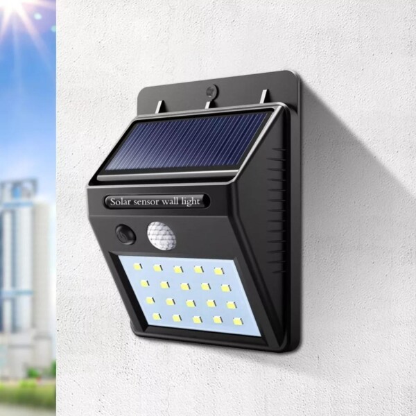 Lampara Led Solar Foco Potente Sensor Movimiento Fotocelula Lampara Led Solar Foco Potente Sensor Movimiento Fotocelula