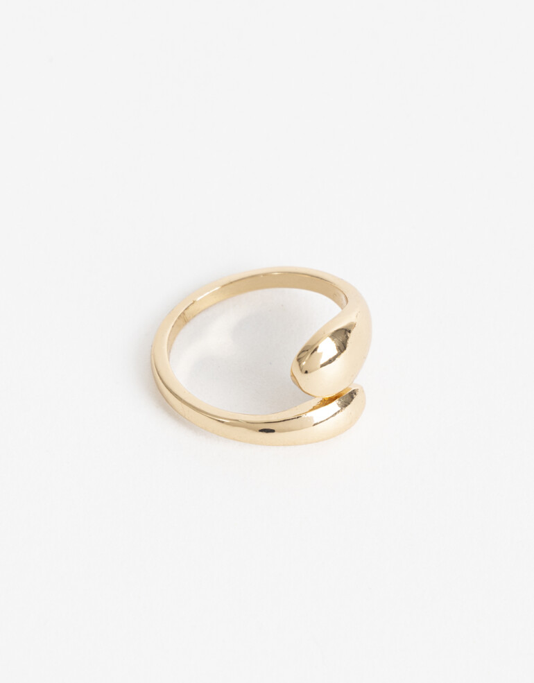 Anillos Chicos Metal Anillo De Metal Reciclado - Dorado