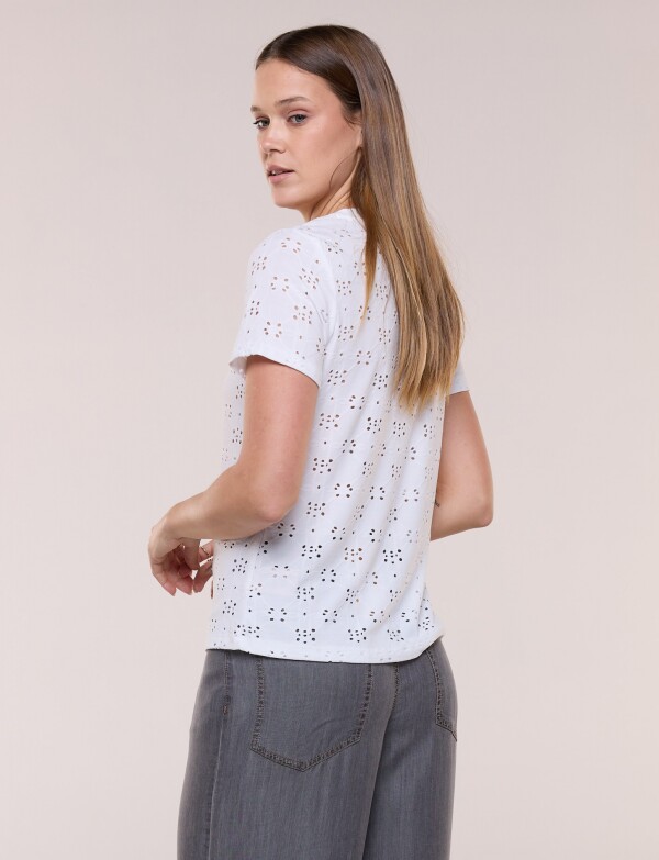 Remera Broderie BLANCO