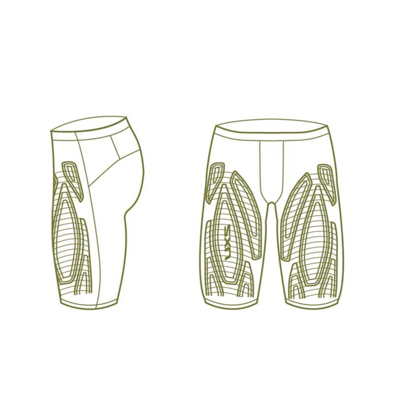 Short Running Light Speed Compression Hombre Black/black Reflective