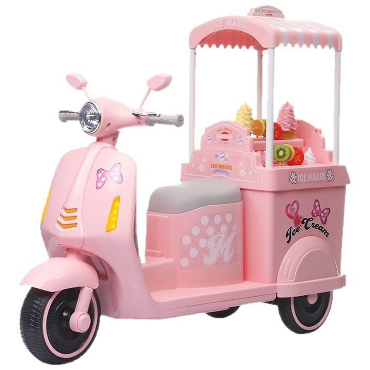 Moto A Batería Heladería Infantil C/Luz Sonido + Acc 