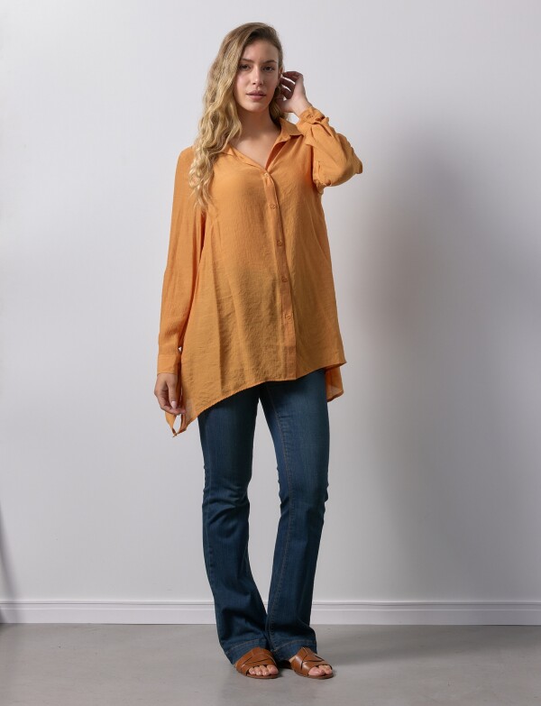 Camisa Larga ANARANJADO