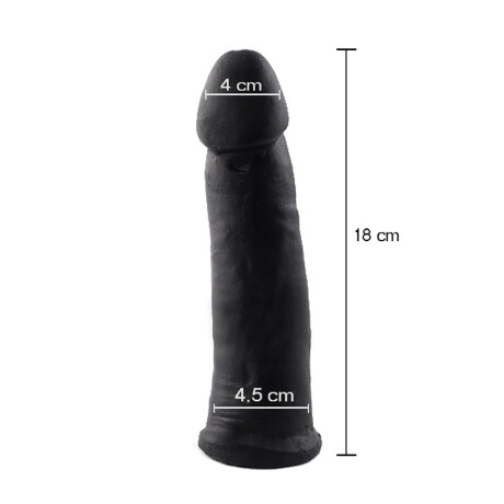 Consolador Super Macizo Negro