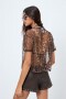 TOP RUST Animal Print