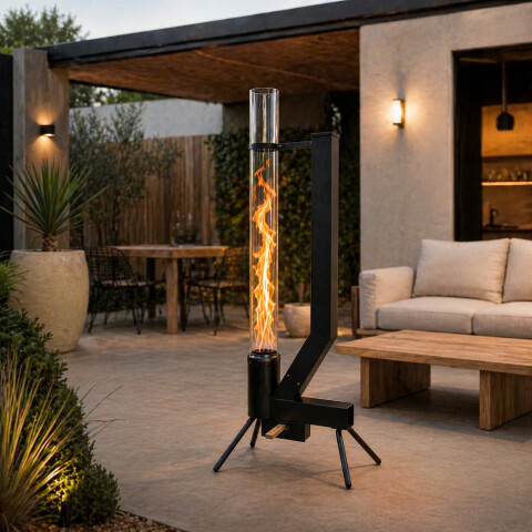 Estufa Calefactor Kassel De Pellets Ks-eep1 Exterior De Outlet OLT ESTUFA DE PELLETS EXTERIOR KS-EEP1