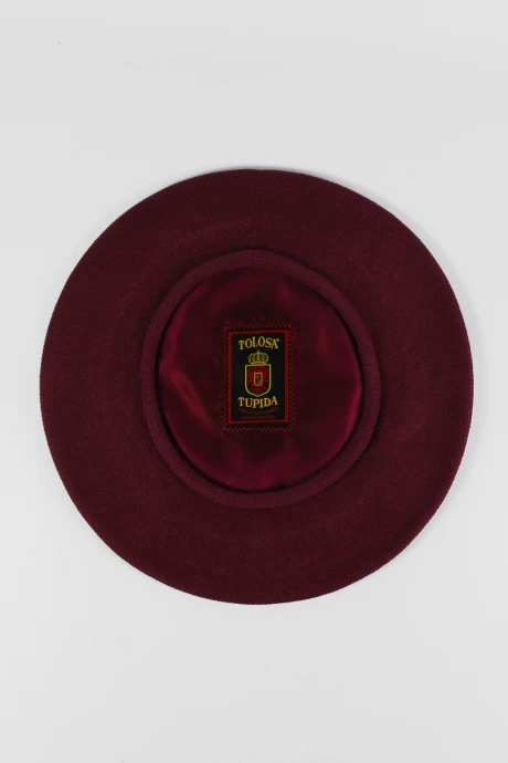 Boina Tolosa de hilo Bordo