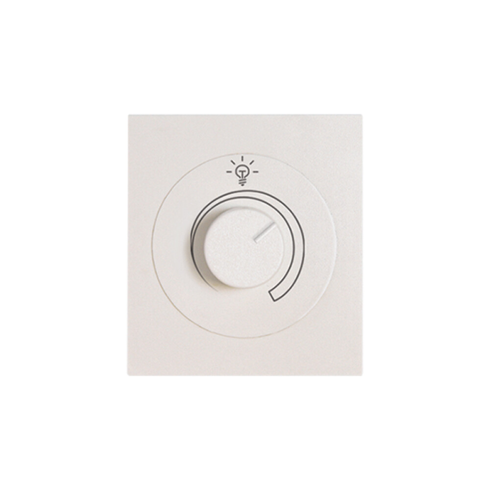 Módulo dimmer LED rotativo Bivolt 2 módulos blanco ELE01359