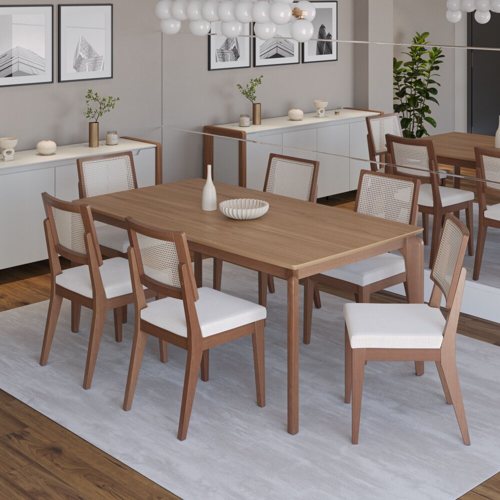 Mesa De Comedor Lauren - 180 - Linea Monaco Mesa De Comedor Lauren - 180 - Linea Monaco
