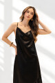 VESTIDO V188/26 ESCOTE VOLCADO S/M RUEDO ASIMETRICO Negro