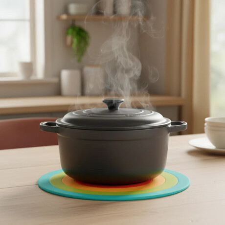 Apoya Fuentes 5 en 1 Arcoiris de Silicona Resiste Calor Joie Multicolor