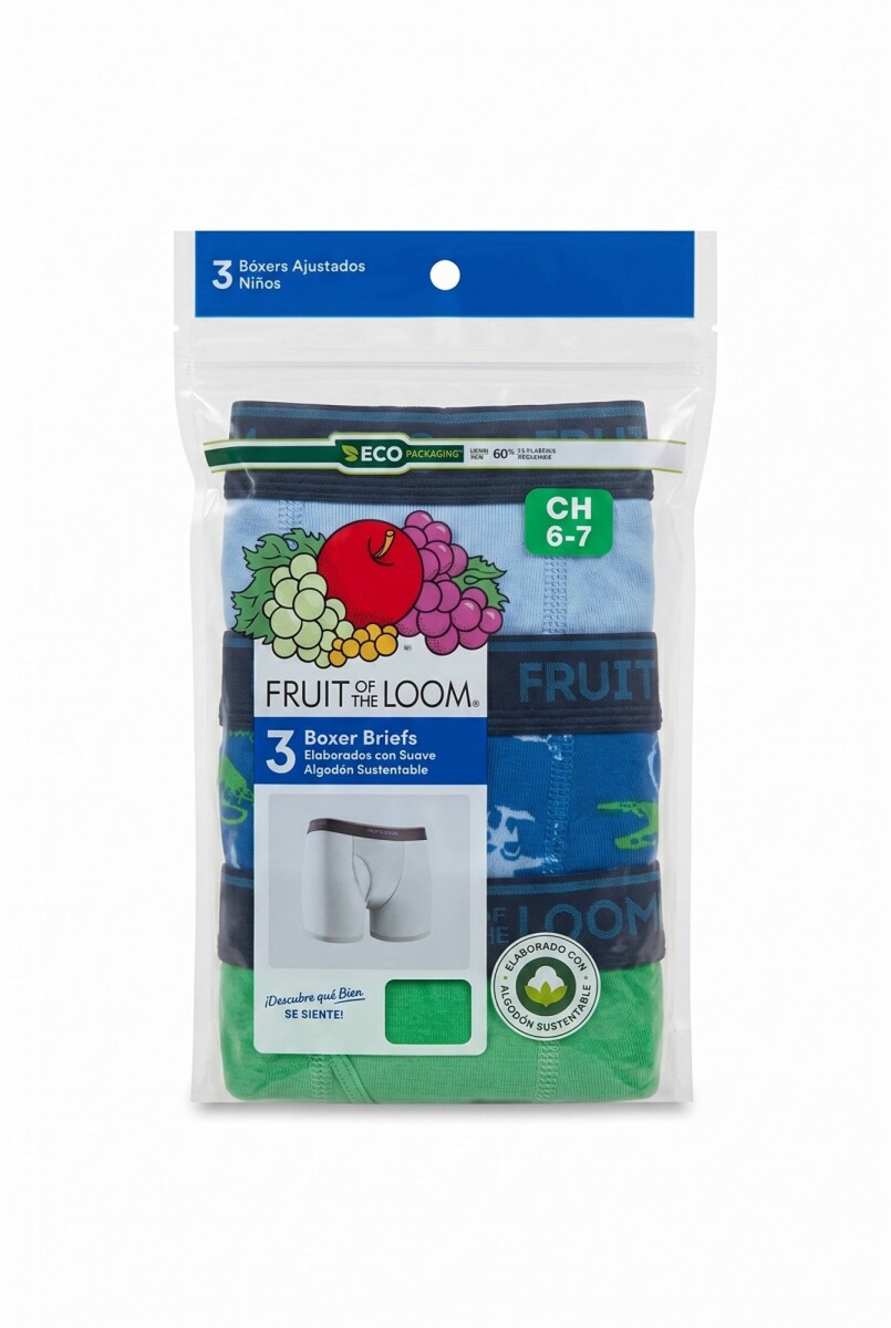 Pack x3 Boxer brief c/estampa para niño - Multicolor 