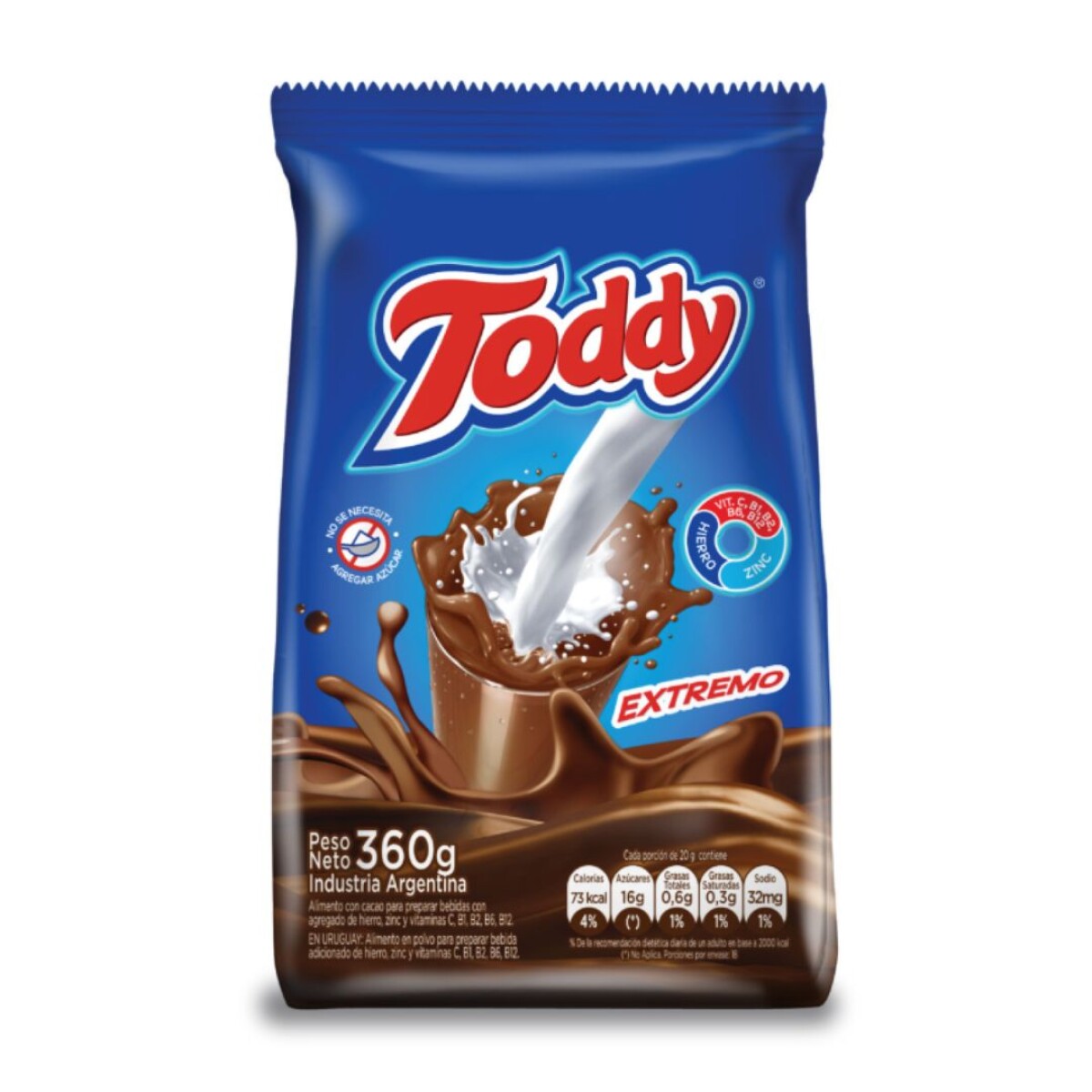 TODDY CACAO ORIGINAL 360 GR 