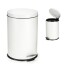 Cesto de basura 12 Litros Residuos Papelera Extraíble Acero Inoxidable Blanco cb008 Cesto de basura 12 Litros Residuos Papelera Extraíble Acero Inoxidable Blanco cb008