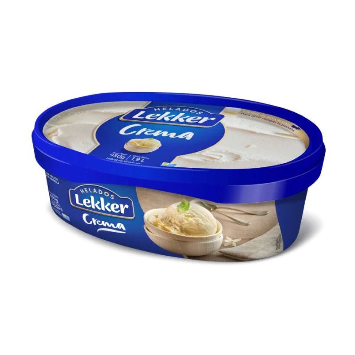 HELADO LEKKER 900ML CREMA 