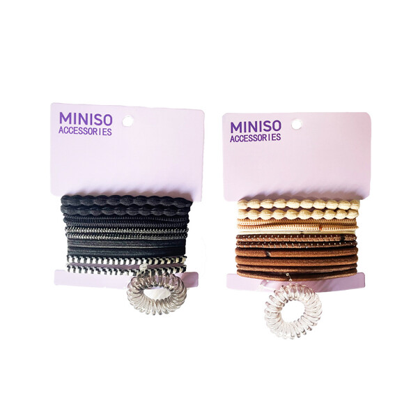 Goma de cabello 13pcs marrón