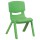 Silla para niños en plástico inyectado colores Verde