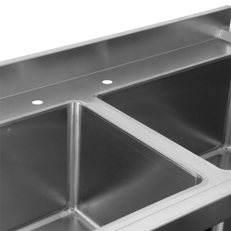 Bacha Doble Perpetua 120 Cm. 50X40X30 C/Respaldo Bacha Doble Perpetua 120 Cm. 50X40X30 C/Respaldo