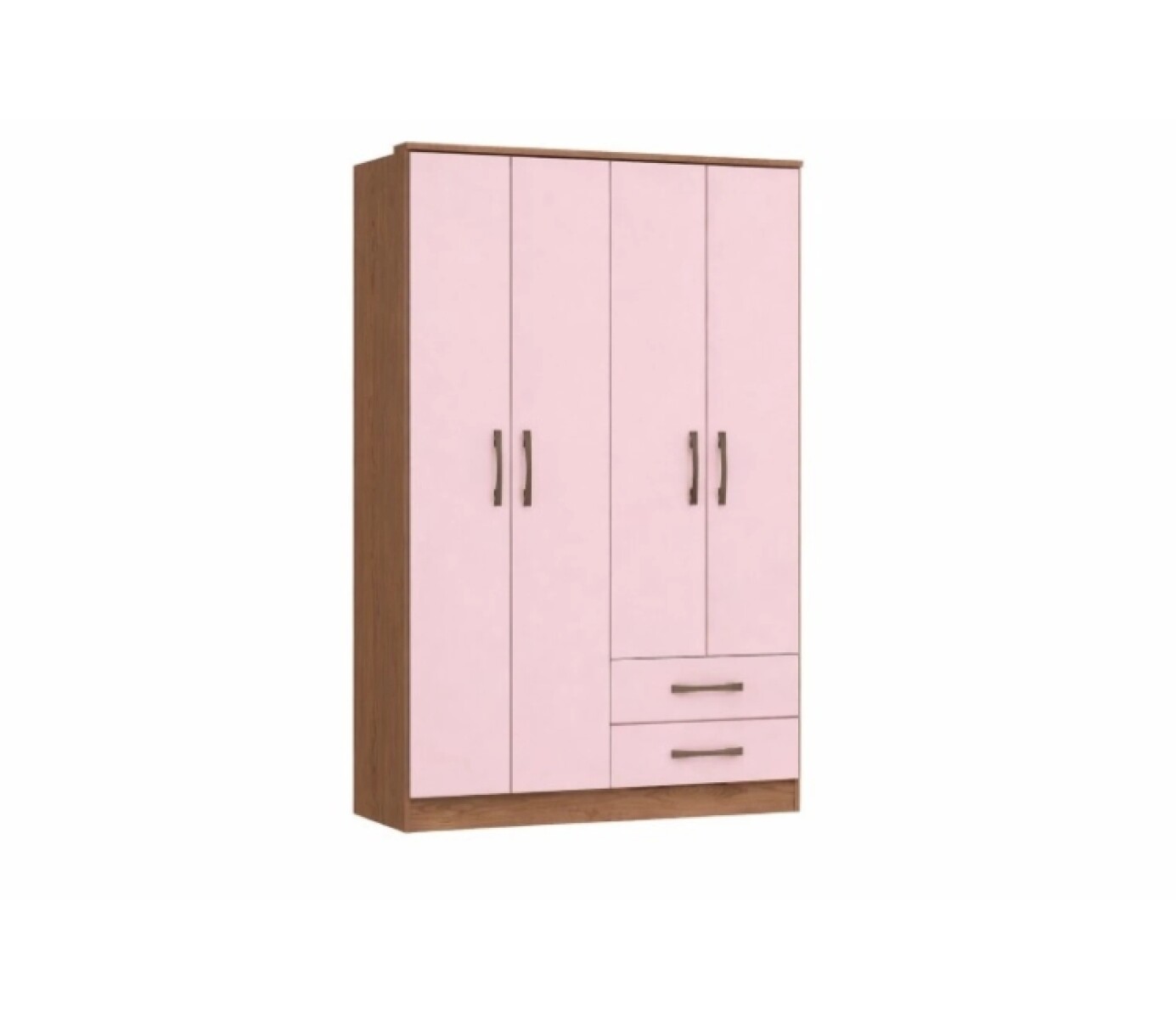 Ropero Toquio 4 Puertas Blush Mdp 