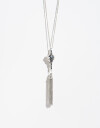 Collares Largos Metal Collar Con Cadenas - Plateado Rodio