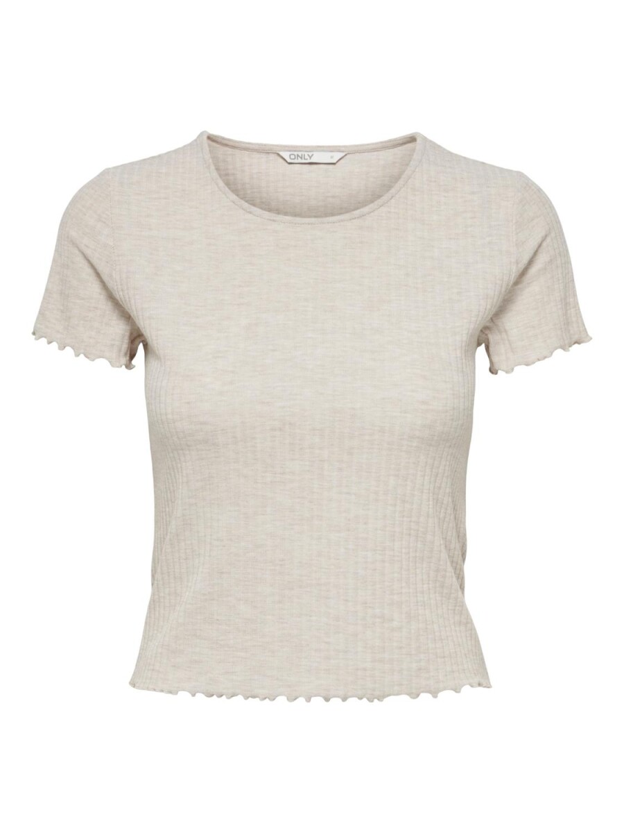 Top Emma Cropped - Pumice Stone 