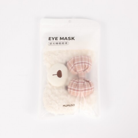 MASCARILLA PARA LOS OJOS (OSITO BEIGE CON PAJARITA) MASCARILLA PARA LOS OJOS (OSITO BEIGE CON PAJARITA)