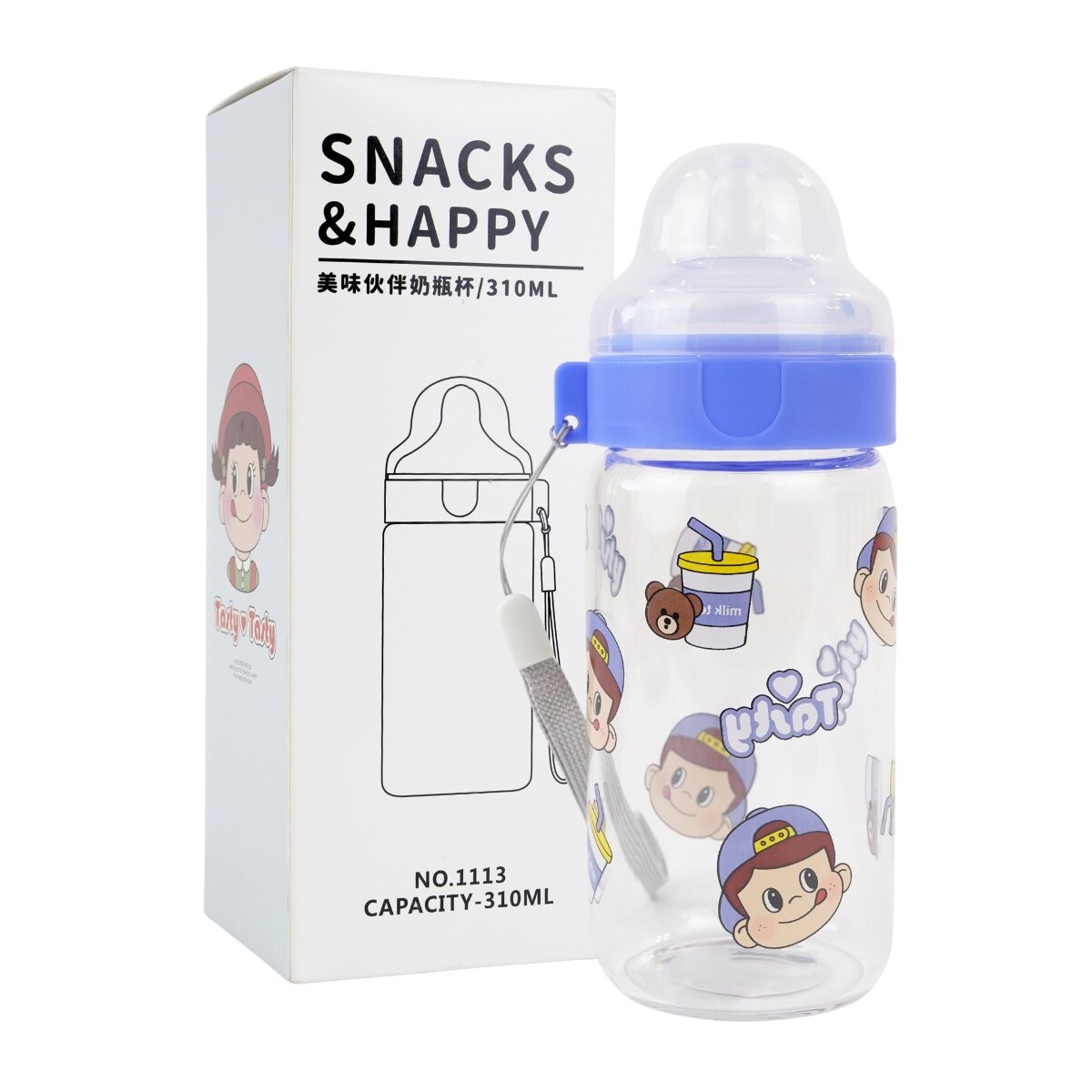 Mamadera de vidrio 310ml 