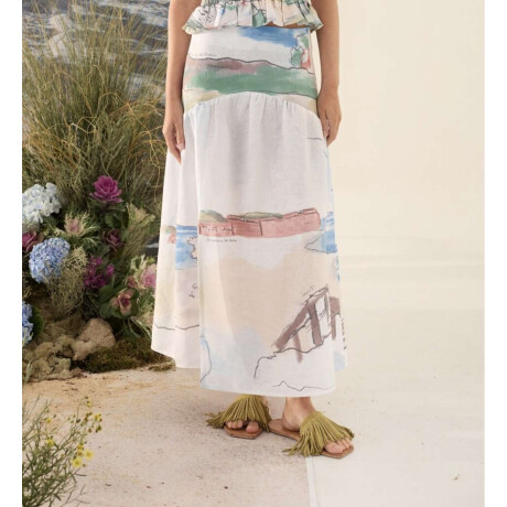 Falda Lua Print Agua