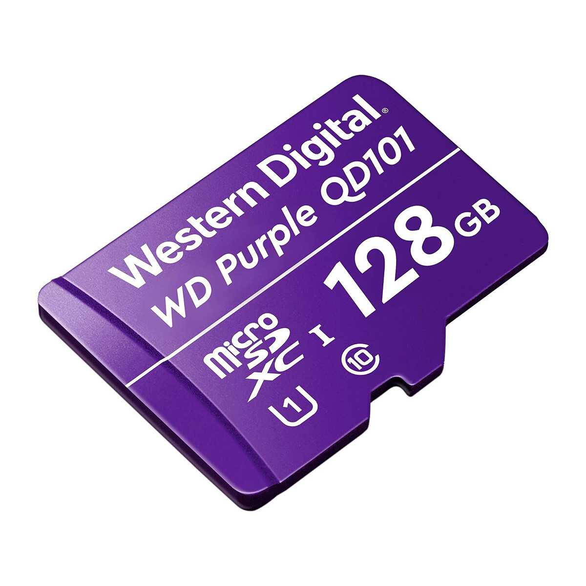 Tarjeta de Memoria microSDXC Western Digital 128GB Purple Clase 10 para Cámaras Purpura